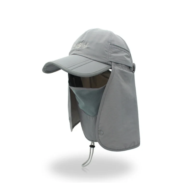 

2021 Fishing Hat Sun UV Protection UPF 50+ Sun Hat Bucket Summer Men Women Large Wide Brim Bob Hiking Outdoor Hat with Chain Str