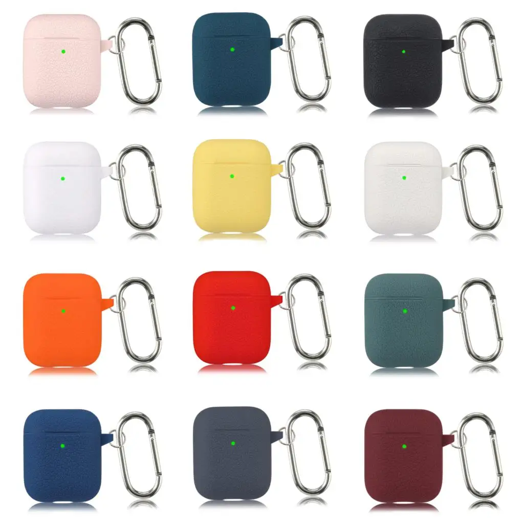 

Текстурный силиконовый чехол для Apple Airpods, чехол, защитный чехол для наушников, чехол для наушников Apple Airpods 2 1, чехол, аксессуары