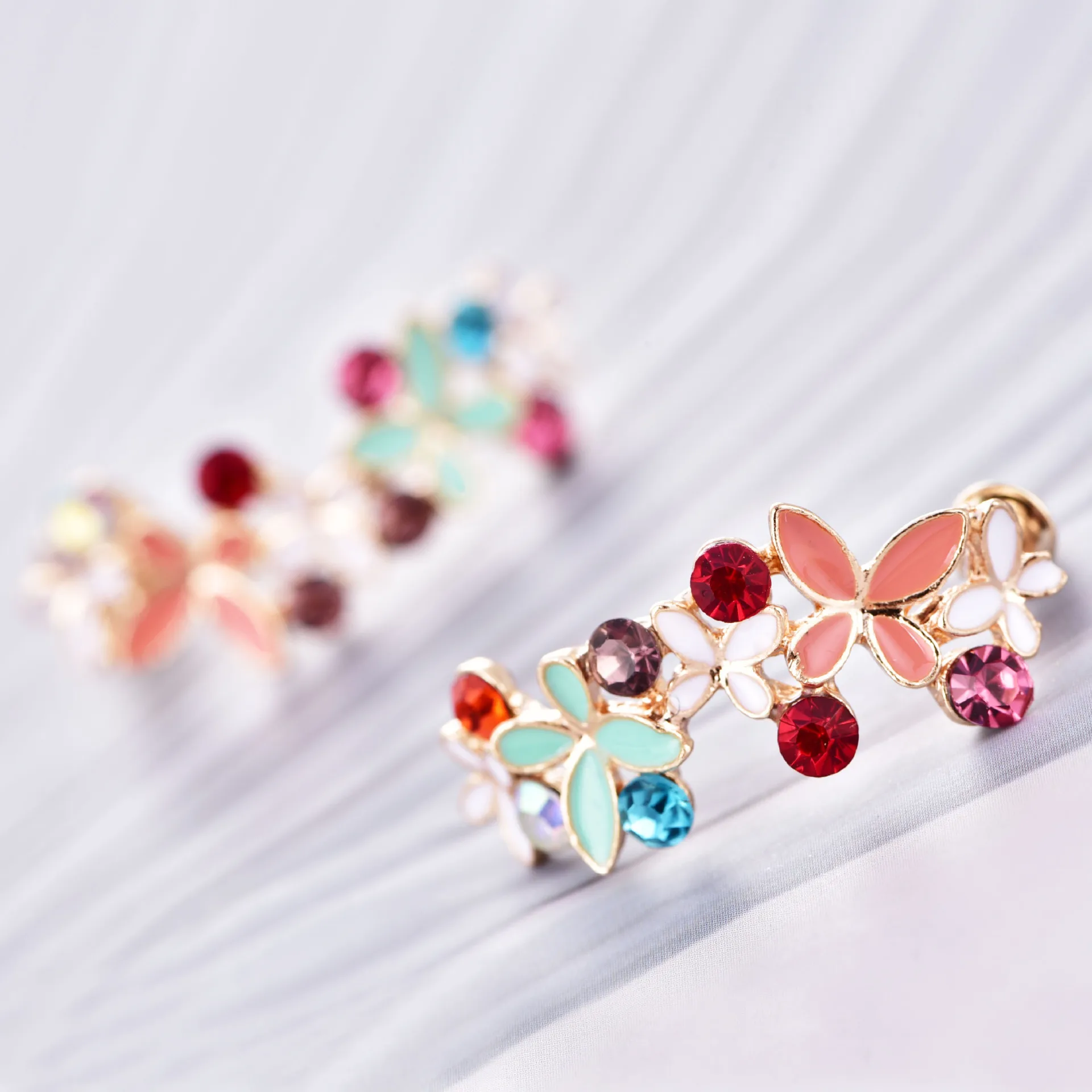 IMaySon Женская корейская мода новый стиль масло-Летающий цветок масло падение