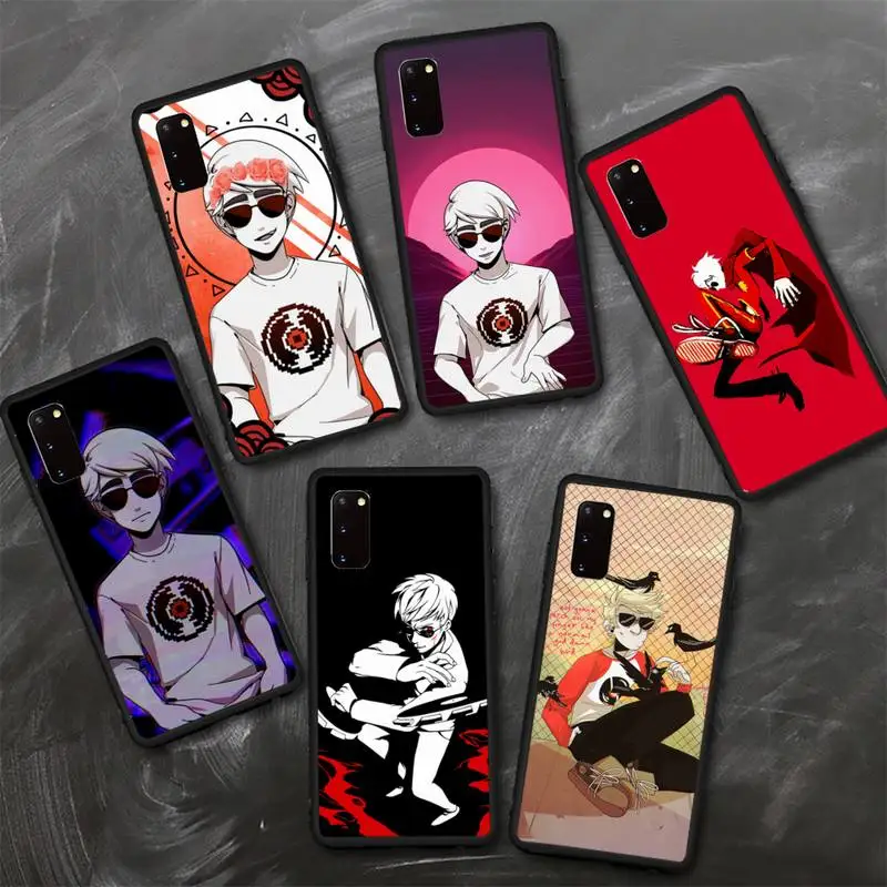 

Homestuck Dave Strider Phone Case TPU For Samsung S6 S7 S8 S9 S10 plus S20 S21 S30ultrs Fundas Cover
