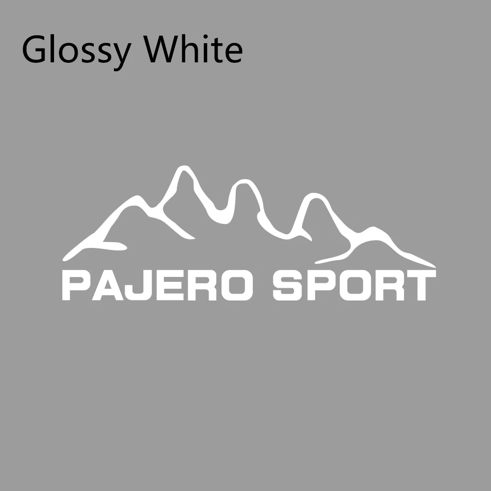 Glossy White Автомобильные наклейки для Mitsubishi pajero sport Styling Виниловая пленка Авто наклейки своими руками Автомобильные украшения автомобильные принадлежности для тюнинга - Название цвета: Glossy White