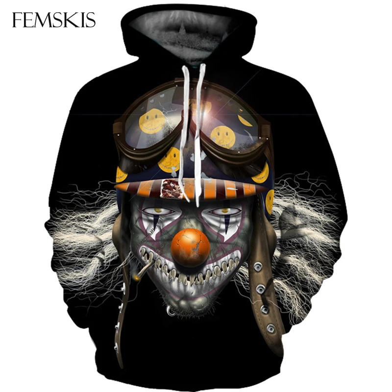 FEMSKIS Джокер унисекс толстовки для мужчин и женщин новый модный осенний пуловер