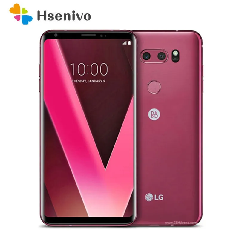 lg v30 vs996 refurbished original phone single sim card 4gb 64gb128gb octa core 6 0 16 0mp 3 camera lte fingerprint free global shipping