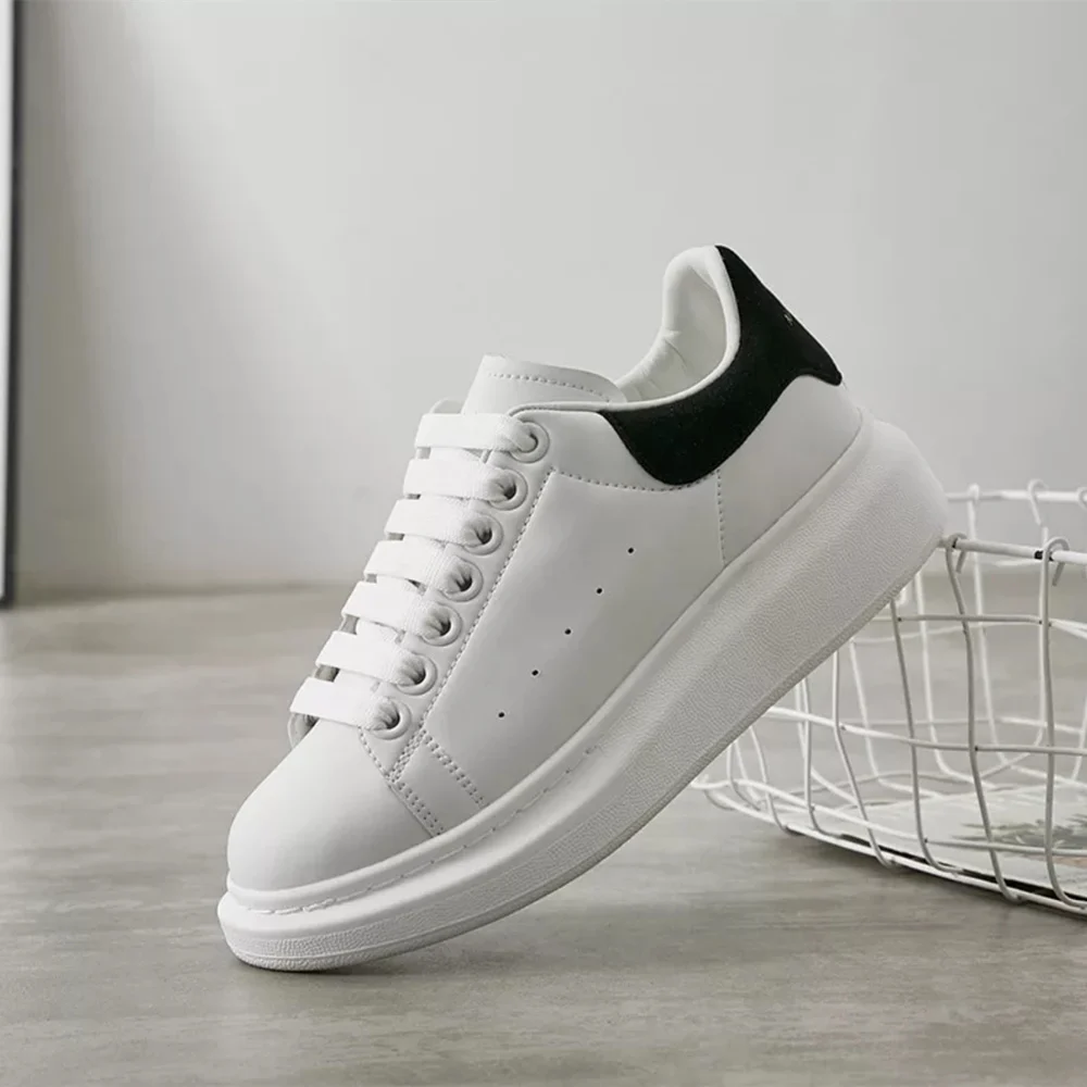 

Luxury Mcqueen Shoes For Women Brand Design Alexander Low-top Sneakers Top-quality Female White Vulcanize Shoes Zapatillas OG