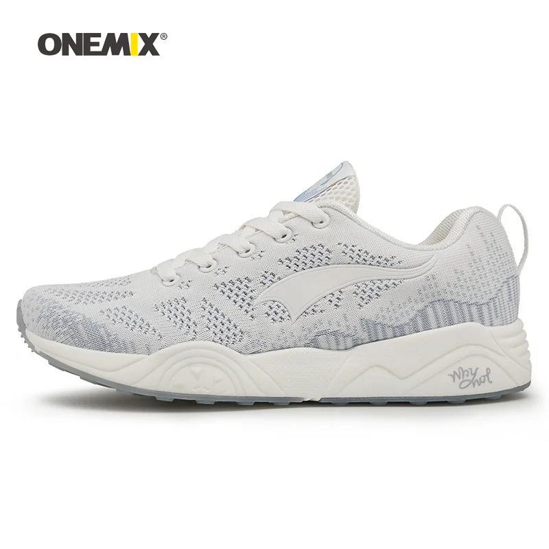 White Silver 1282 ONEMIX, мужские кроссовки для бега, красивые, Zapatillas, спортивная обувь для тренировок, черные, красные, спортивная обувь для бега на открытом воздухе 1118B - Цвет: White Silver 1282