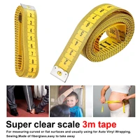 3m300cm anthropometric ruler high quality durable sewing tailor tape measure cm gauge sewing soft ruler ultra clear scale srule