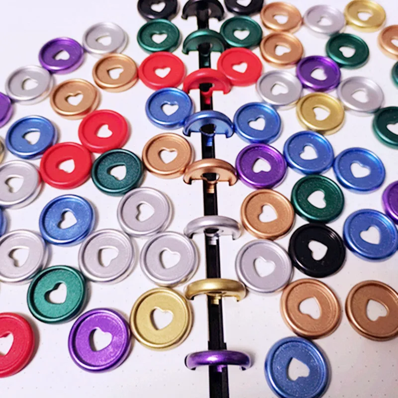 

30PCS23MM frosted plastic binding ring notebook mushroom hole loose-leaf coil button binding buckle DIY binding CD
