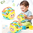 Головоломки пчелы Мягкий прорезыватель для зубов детские погремушки игрушки ручной ловля мяча для зубов предотвратить еды руки звучанием обеспечивает прекрасную передачу звука успокаивающий погремушки DDJ