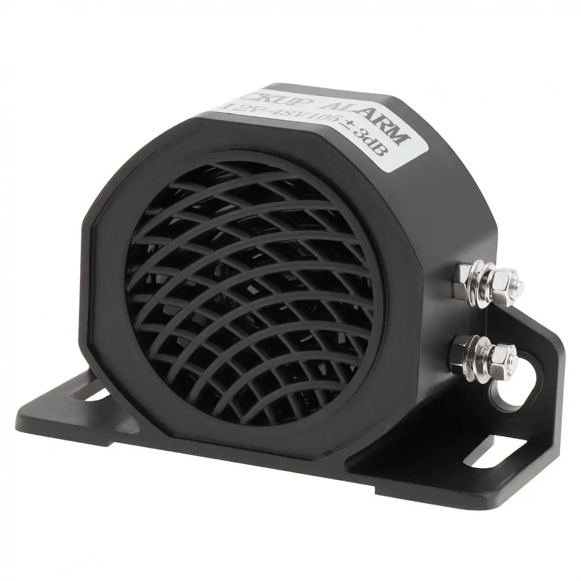 

12V-48V 105dB Black Back up Alarm Horn Speaker Reverse Accessories Auto Warning Waterproof Fit for Motorcycle Car Vehicle
