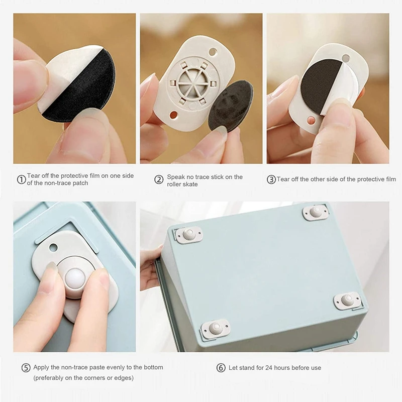 Вращающиеся на 360 ° колеса мини Поворотные Ролики Колеса универсальные для