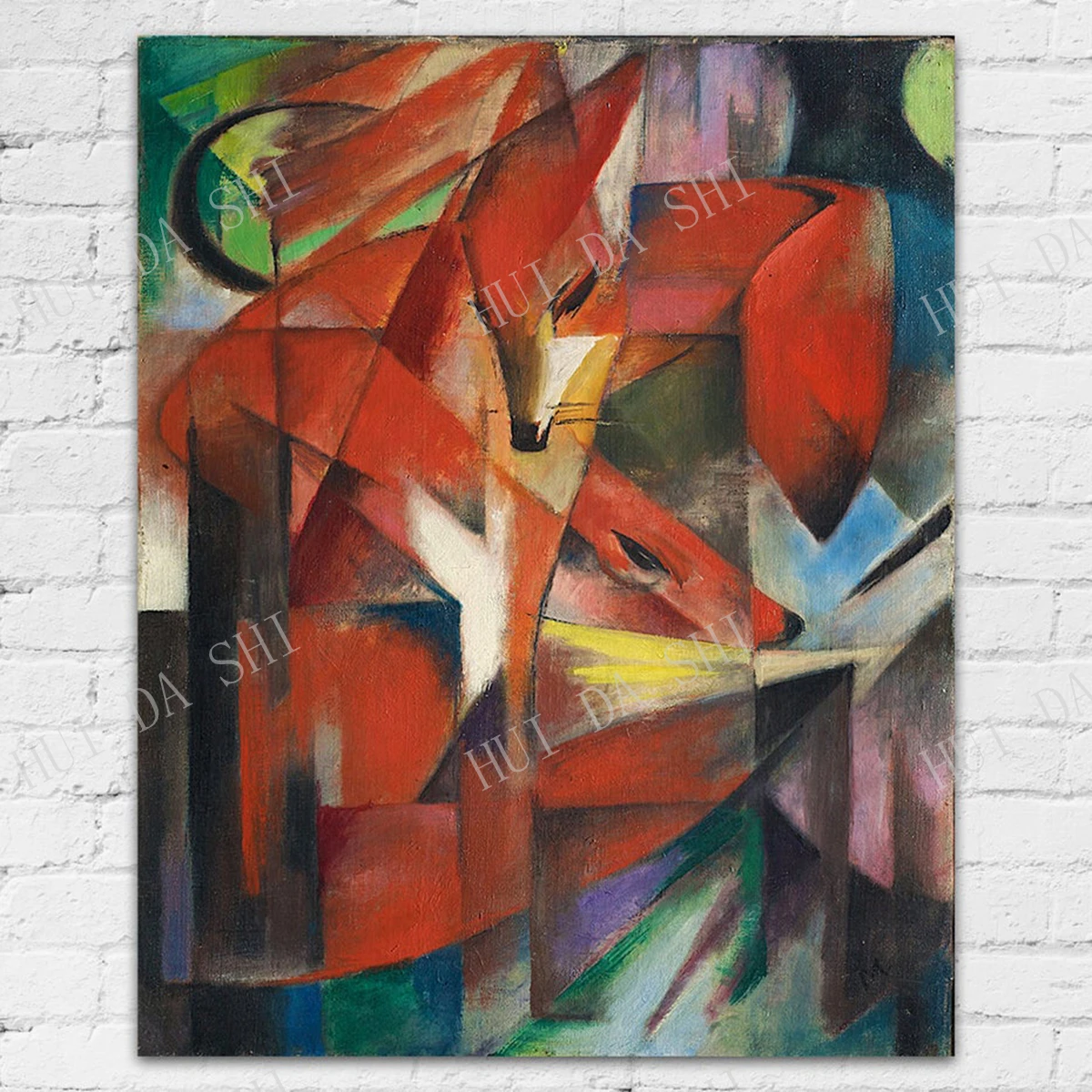 Лиса Франца Марка 1913 экспресс-Рисование искусство лиса настенное абстрактное