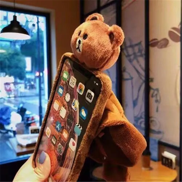 Meitu fashion warm cartoon hat plush soft shell phone case for M4 / M6 M8 T8 T9 | Mobile Phone Cases &amp Covers