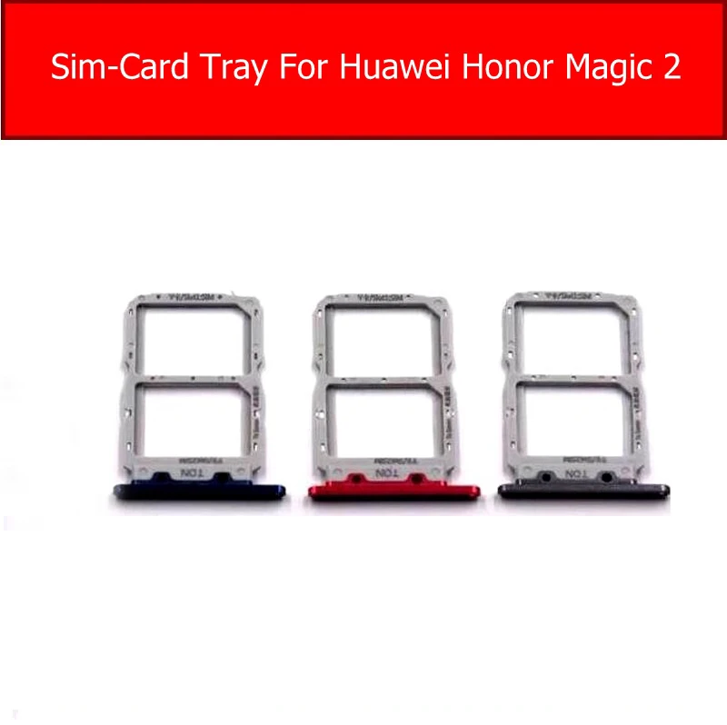 Sim Card Tray Adapters For Huawei Honor Magic 2 TNY-TL00 Sim Card Reader Slot Socket Holder Replacement Repair Parts
