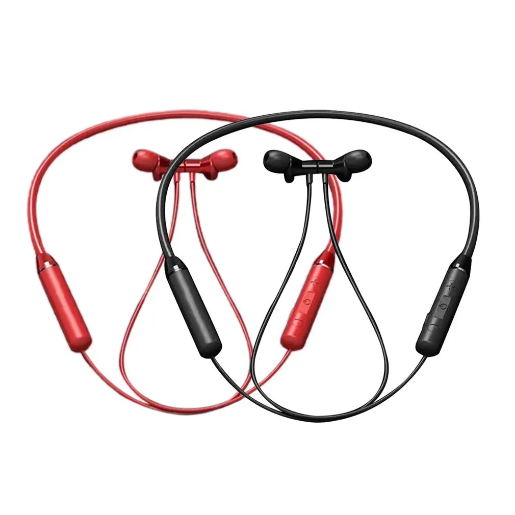 

Wireless Earphones Halter 8D Stereo Headset Noise Reduction Wireless Earbuds Neck-hanging Headphone Sports Earbud