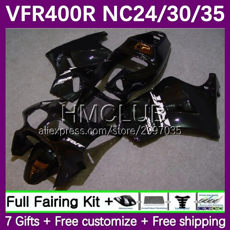 

VFR400R For HONDA VFR400 RVF VFR 400 R RR 400R 1989 1990 1991 1992 1993 38No.60 RVF400R NC30 89 90 91 92 93 Fairing stock black