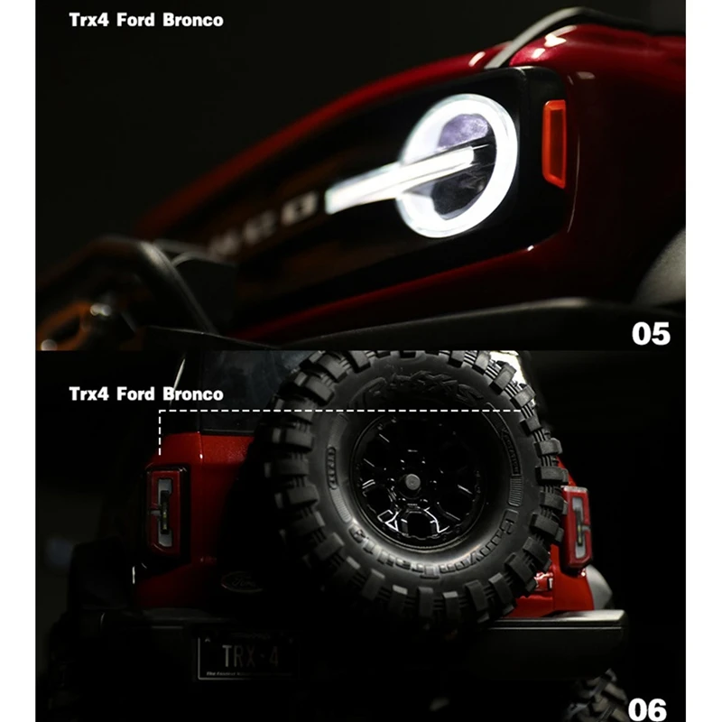 Светодиодный светильник группа передних и задних фар для Traxxas TRX4 2021 Bronco 1/10