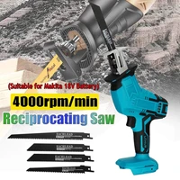 portable reciprocating saw cordless electric saw metal wood cutting machine 4000rpmmin power tools saw for makita 18v battery