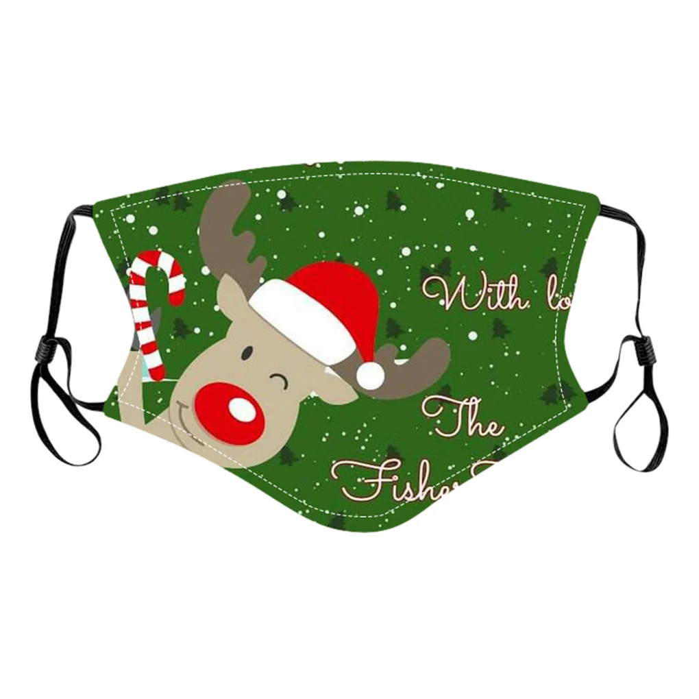 Face Christmas Dustproof Mask Reusable Colorful Printing Fabric Fashion Washable Outdoor Breathable 2020 Hot Sell | Дом и сад