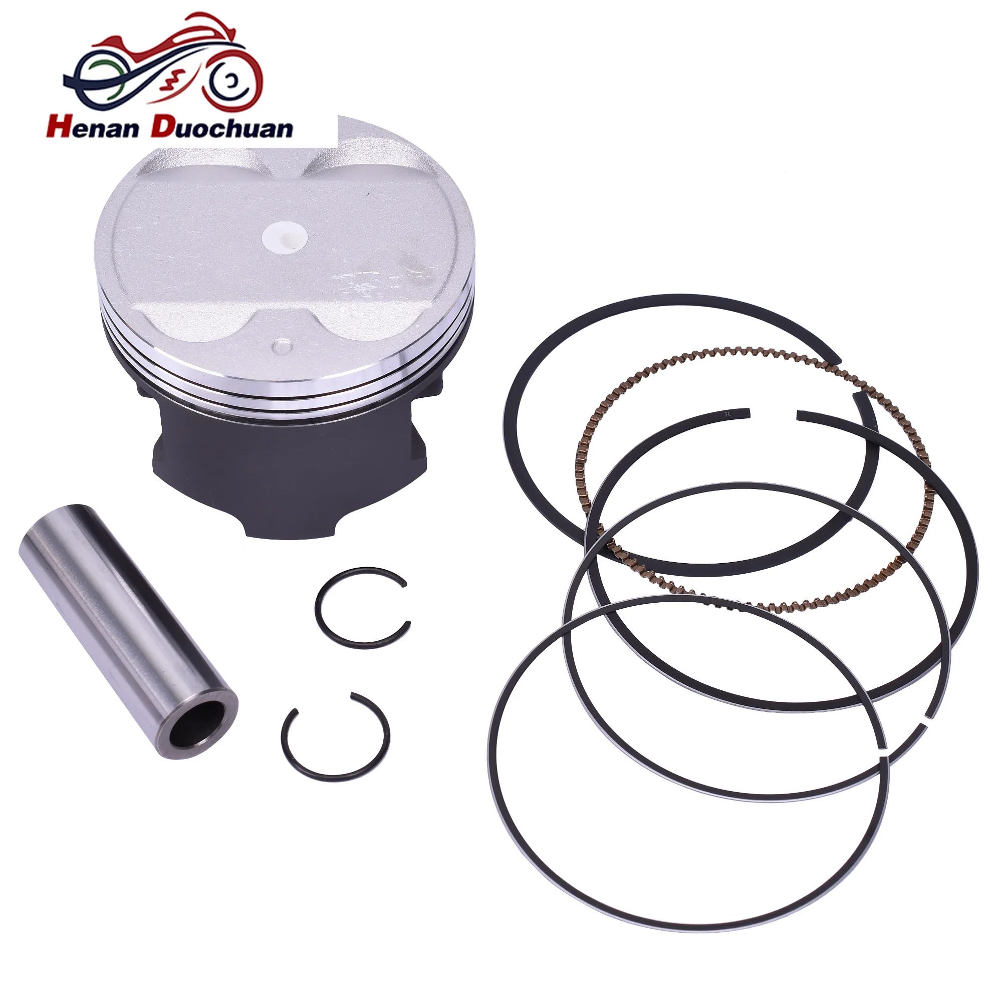 

83.5mm Pin 20mm +50 +0.5 Oversize 0.5mm 400CC Motorbike Engine 1 Cylinder Piston Rings Set For Suzuki AN400 AN 400 Ring Set