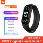 Оригинальный спортивный браслет Xiaomi Mi Band 6, фитнес-трекер с пульсометром, Bluetooth 1,56 дюйма, экран AMOLED, умный браслет на запястье