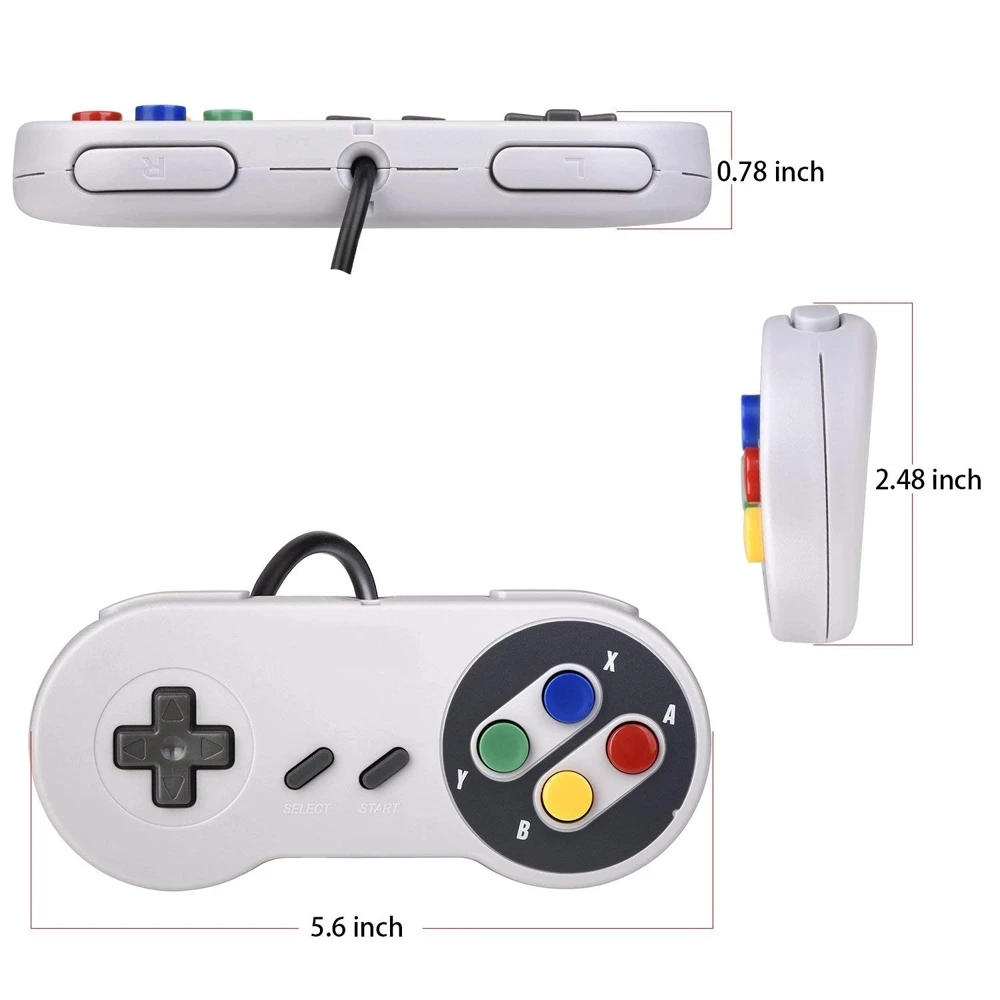 Фото USB-контроллер для классического Super Nintendo NES SNES Famicom джойстик джойстика геймпад USB-контроллер для классического Super Nintendo NES SNES Famicom джойстик джойстика геймпад