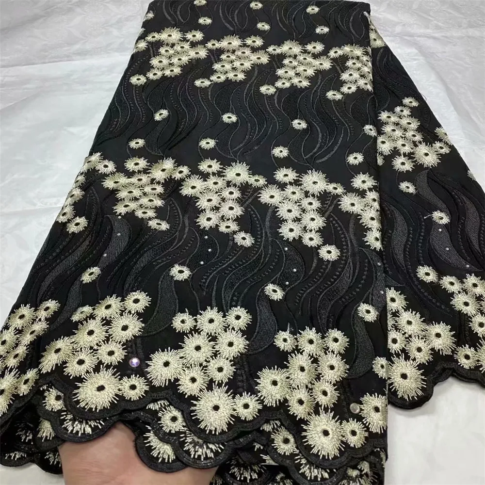 

Swiss Voile Lace In Switzerland African Lace Fabric 2020 High Quality Swiss Lace Fabric 5yards Cotton Lace For Wedding L68-17