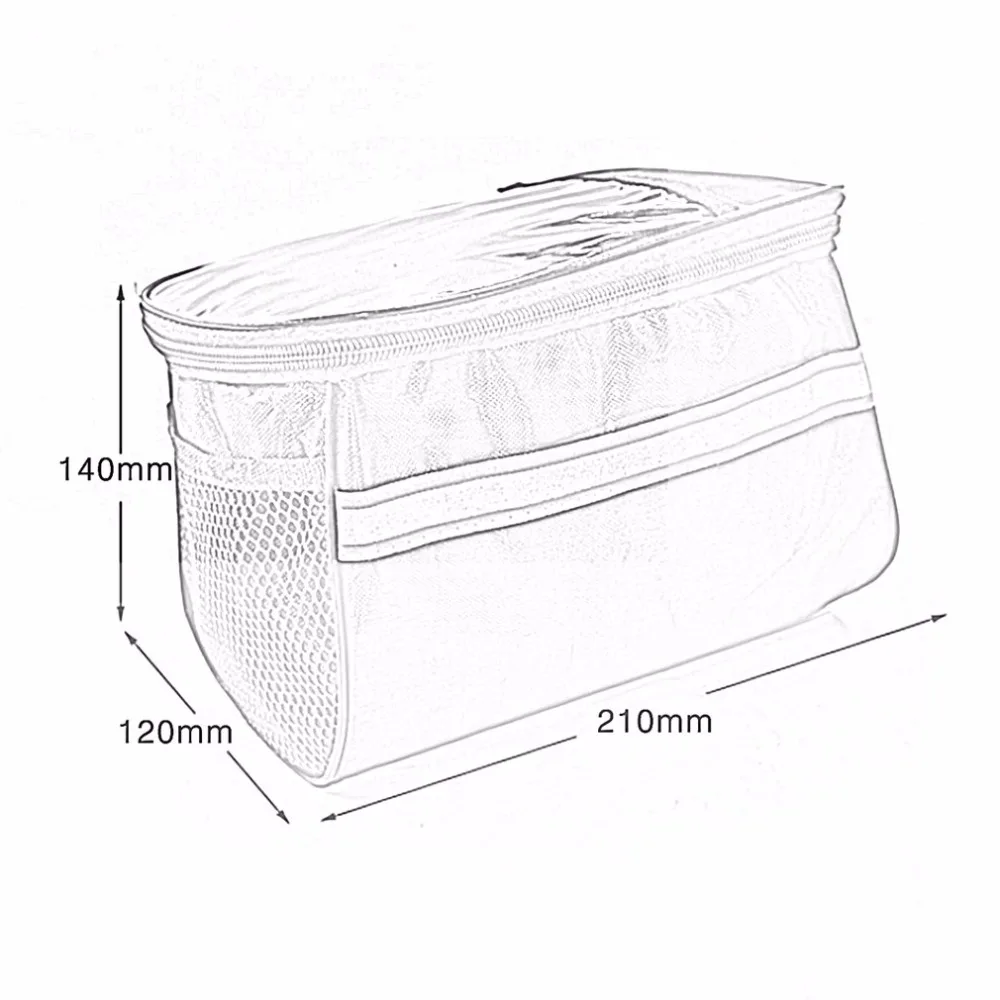 

20 Inch Large Capacity Polyester Bike Bicycle Front Basket Durable Waterproof Tube Handlebar Bag Outdoor Sport Accessories Hot