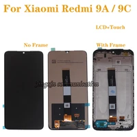 6 53 original display for xiaomi redmi 9a lcd display touch screen digitizer assembly for redmi 9c lcd with frame repair kit