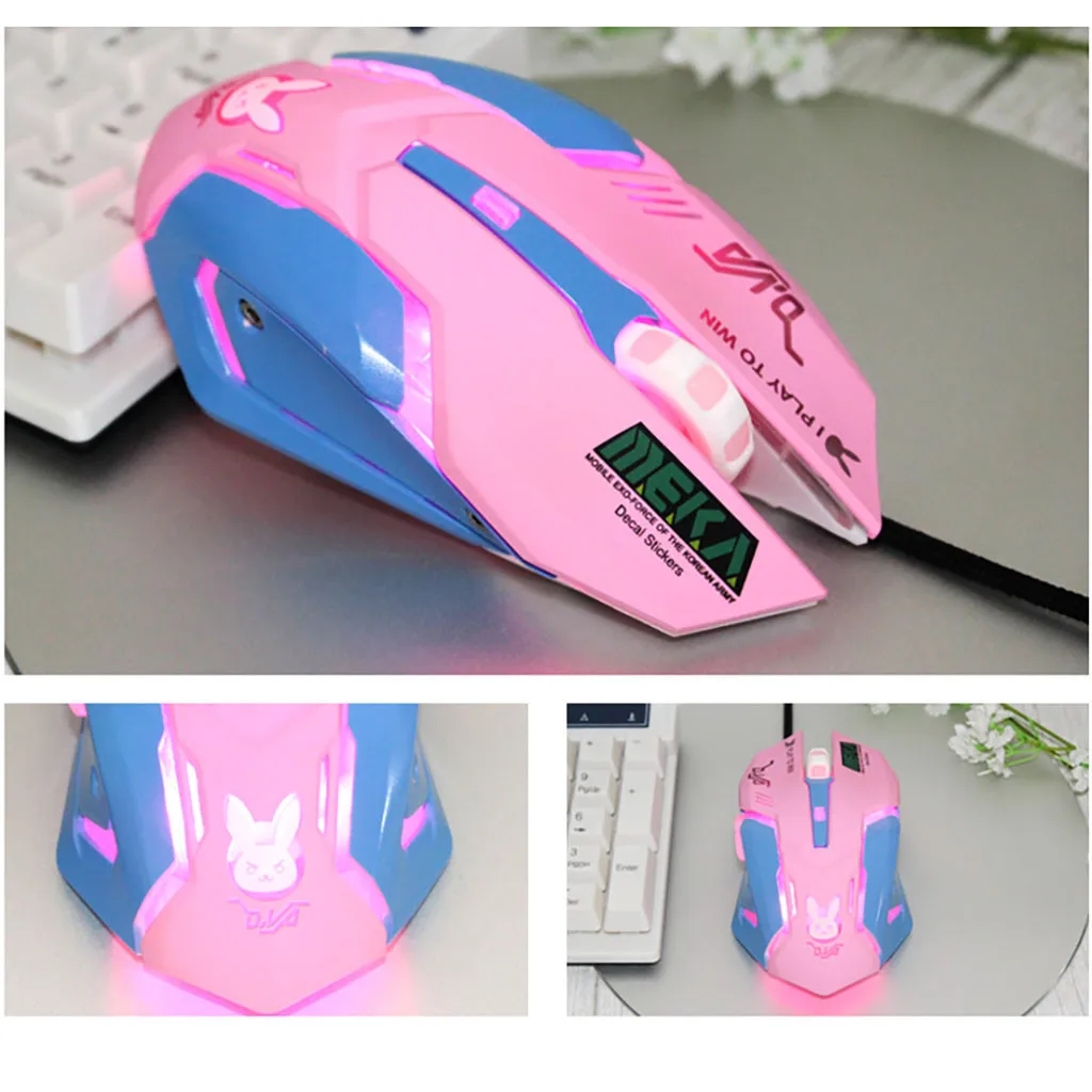 Игровая мышь Raton Ordenador с подсветкой, проводная мышь dpi, USB эргономичная геймерская мышь, профессиональные Мыши для ПК, компьютерная мышь, 19Sep