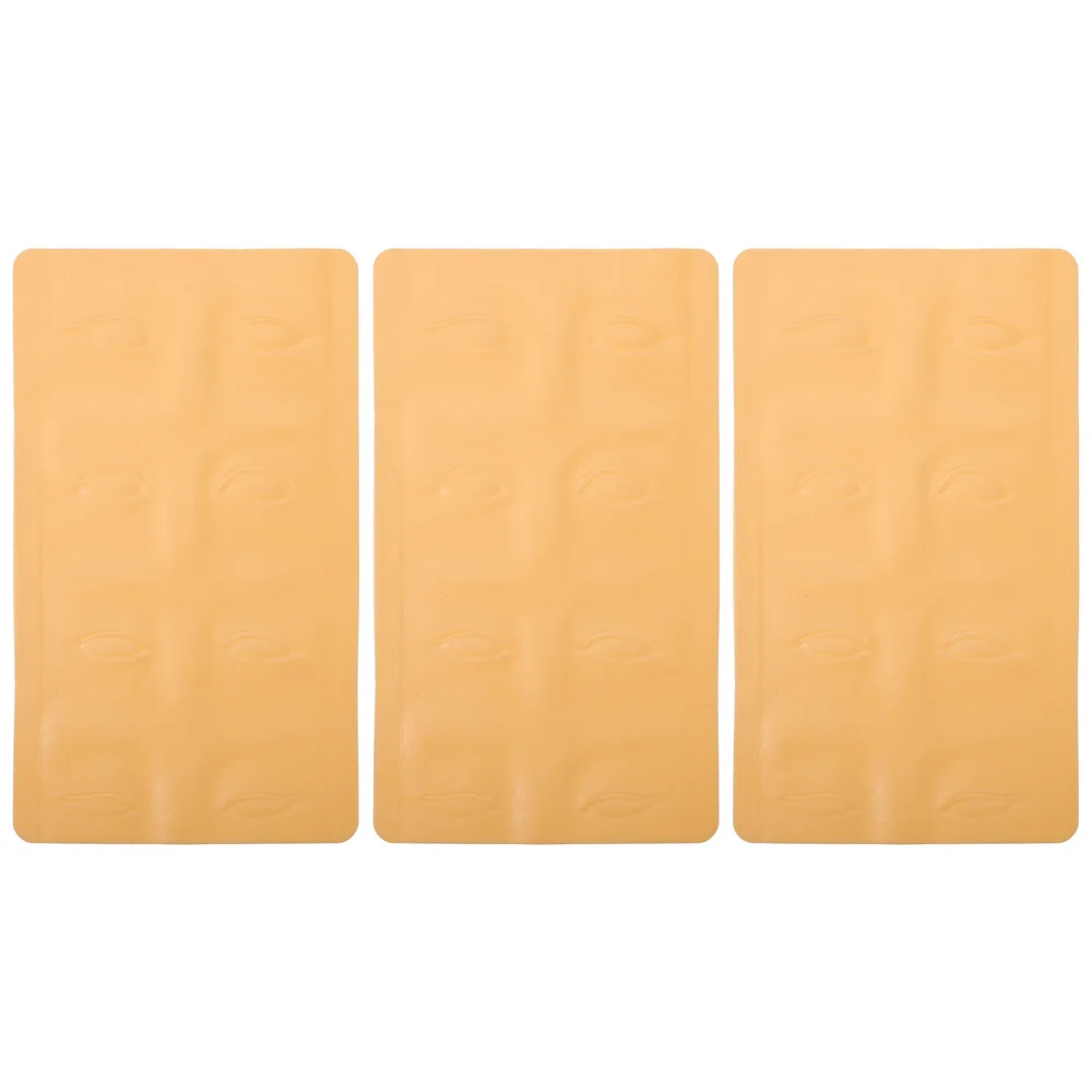 

3pcs 3D Artificial Skins Microblading Practice Skin Silicone Skin Sheets