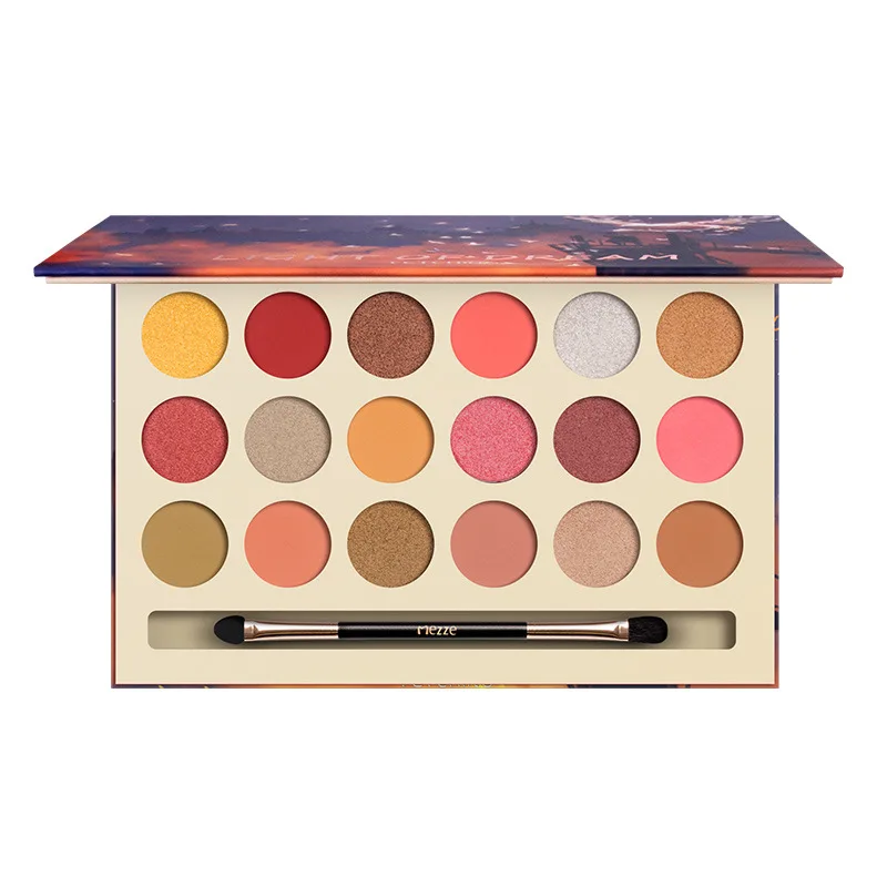 

18 color Eyeshadow Palette Pearl Glitter Fantasy Fairy Tale World Palette Long lasting waterproof Sweat proof Non-Flying Fans