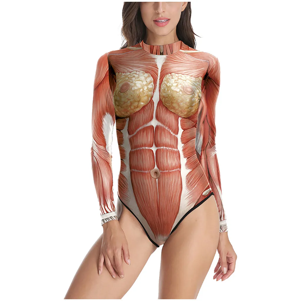 Женский сексуальный комплект с висцеральным принтом купальник высокой талией