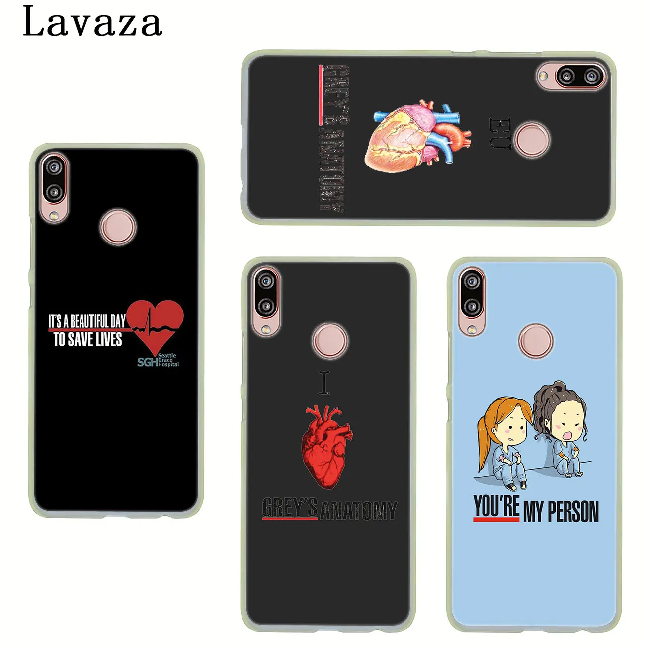 Чехол для телефона Lavaza серого цвета с анатомией huawei P30 P20 Pro P10 P9 Plus P8 Lite Mini 2016 2017 P smart