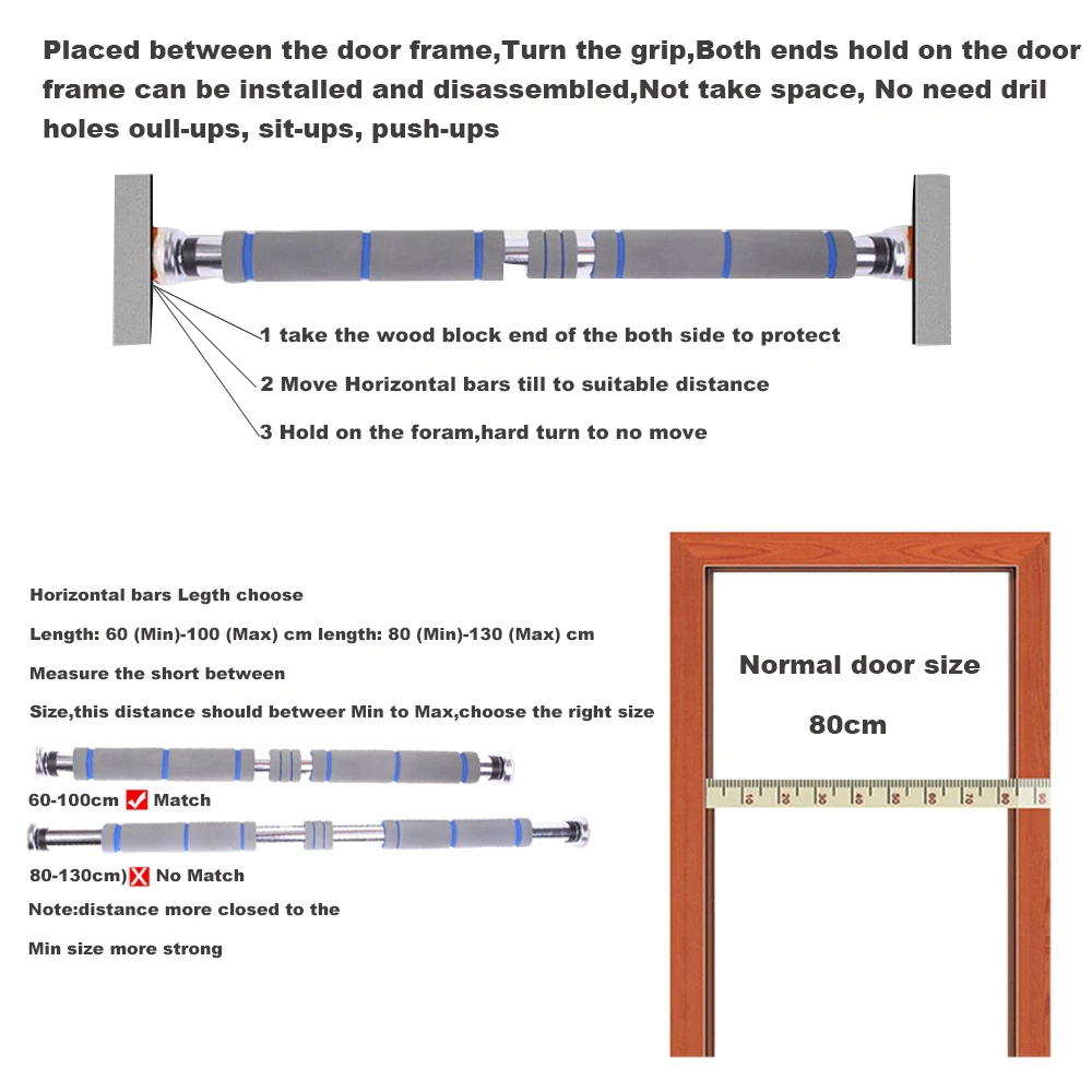 Регулируемая горизонтальная штанга 200 кг используется для многофункциональной