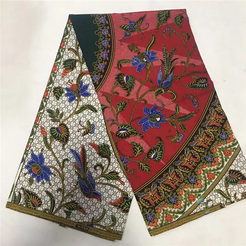 

African Wax Prints Fabric Ankara Tissu Africain Veritable Wax Nigeria Fabric Host Sale High Quality Fashion Styles 6 Yards/Piece