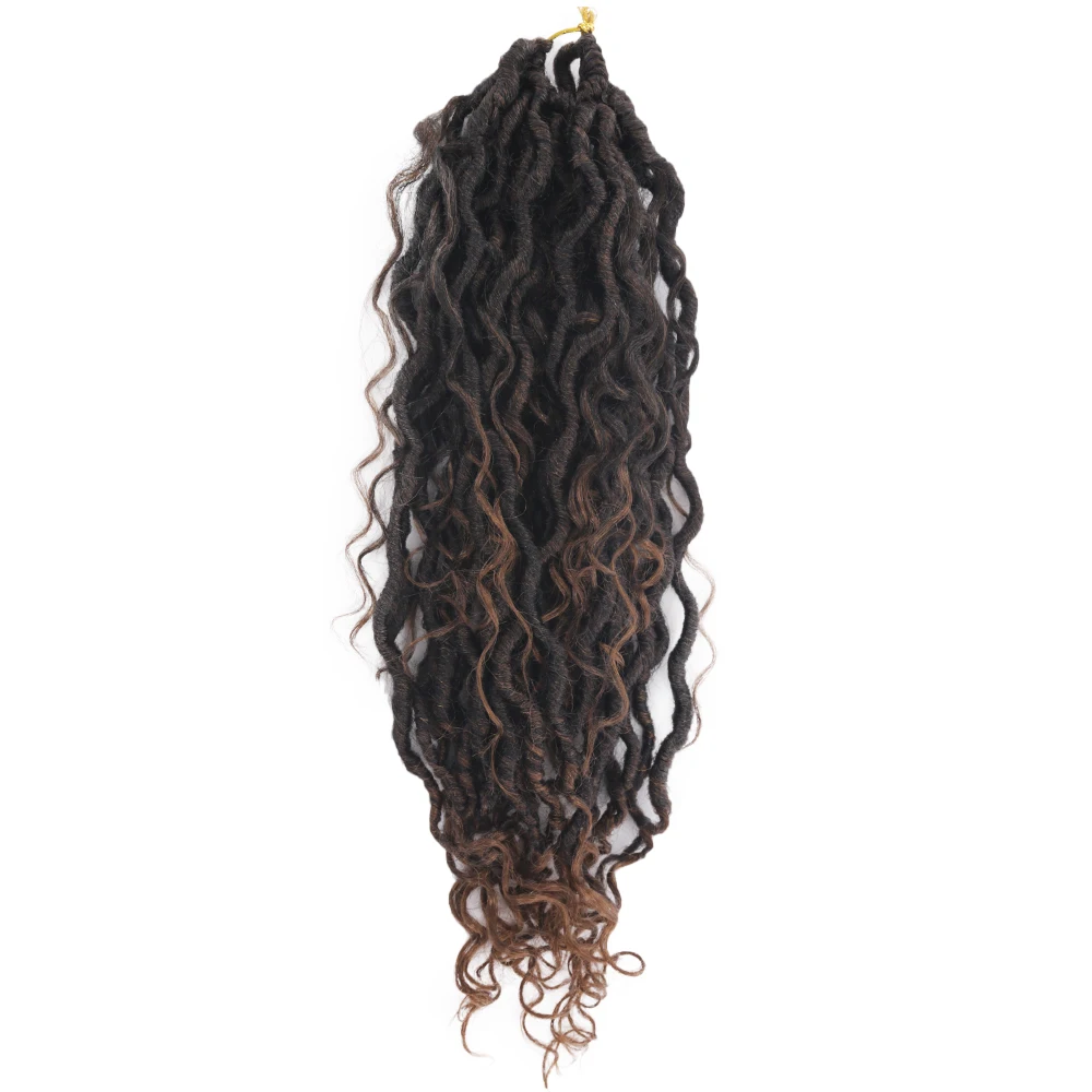 SOKU Омбре коричневый черный цвет синтетический речной локс кудрявые 14-18 дюйм