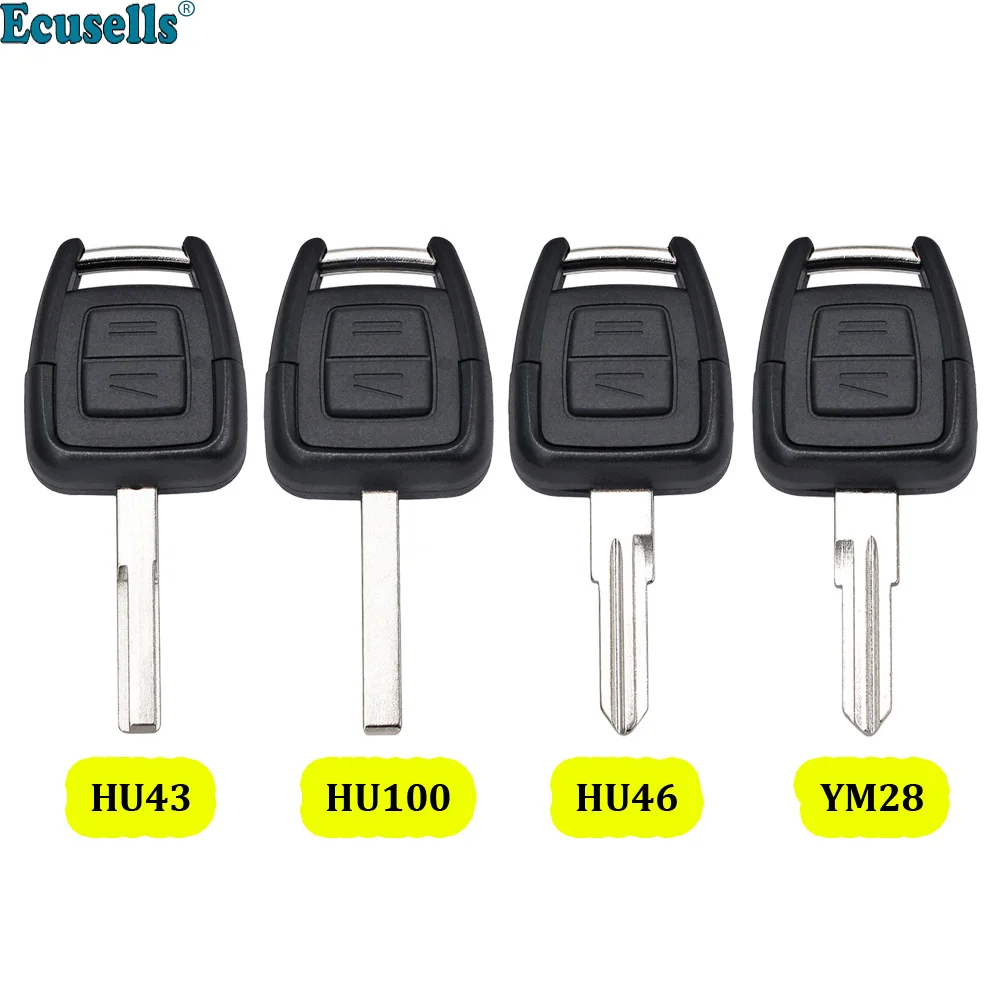 Пустой корпус ключа дистанционного управления с 2 кнопками для Opel Vectra Corsa