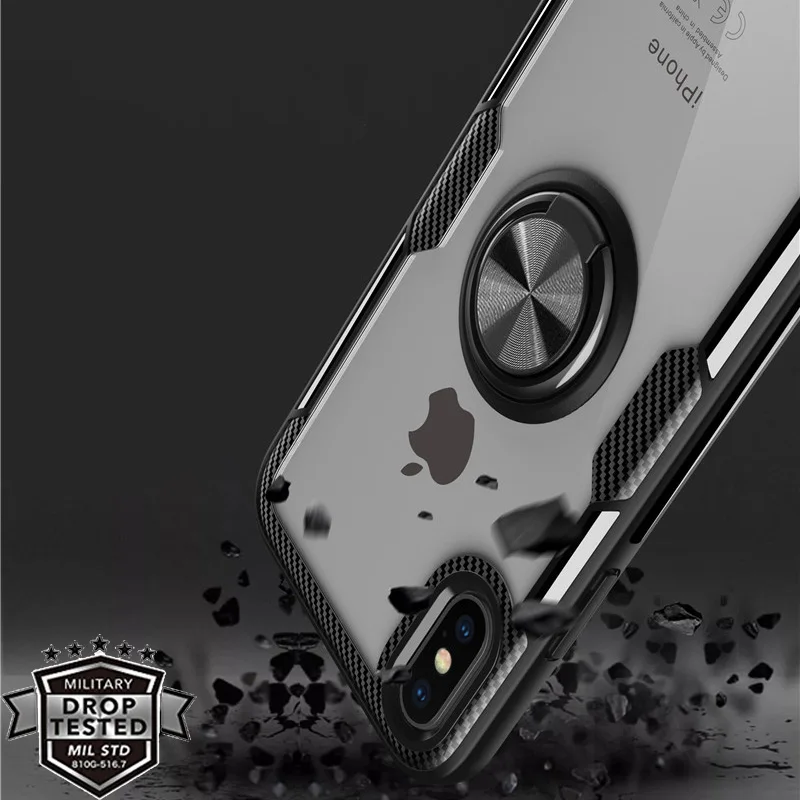 Для Coque iPhone XR Funda X Xs Max полный Чехол Оригинальный Роскошный TPU рамка прозрачный PC