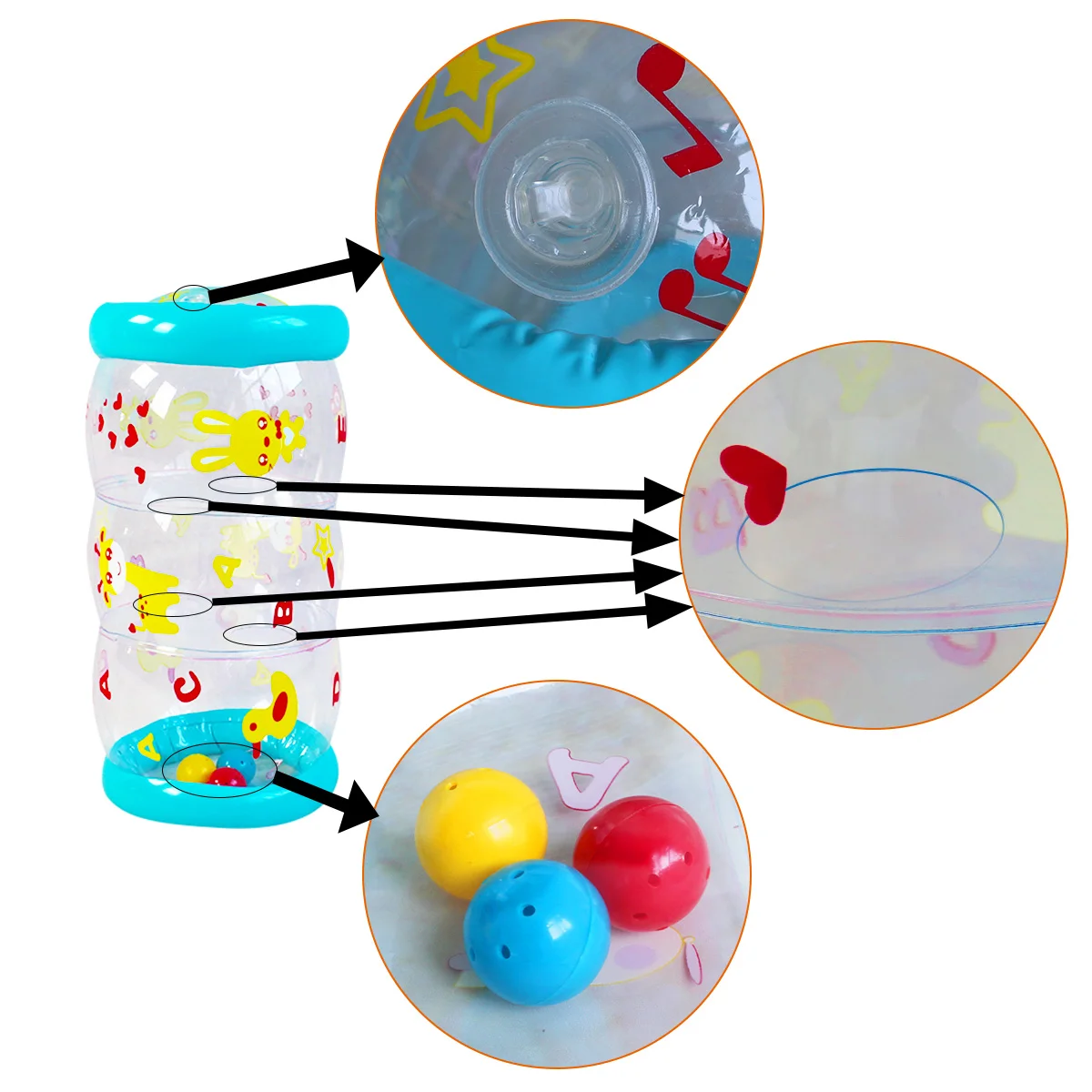 

Baby Assisted Crawling Training Roller Infant Inflatable Roller Exercise Early Learning Toddlers Stimulation Growth Cylinder