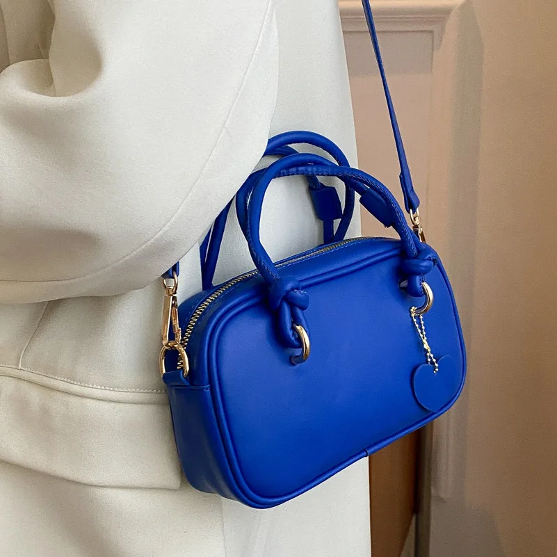 

Женская маленькая сумка-тоут из искусственной кожи, универсальная сумка через плечо, весна 2022