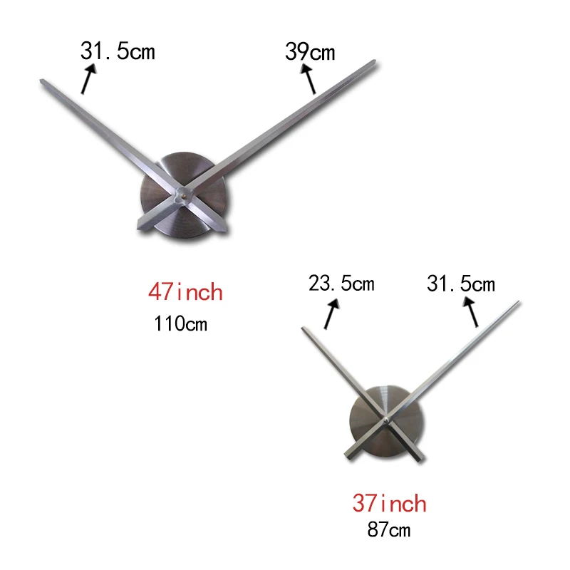 

Fashion new 3D wall clock quartz watch reloj de pared modern design large decorative clocks Europe acrylic mirror stickers