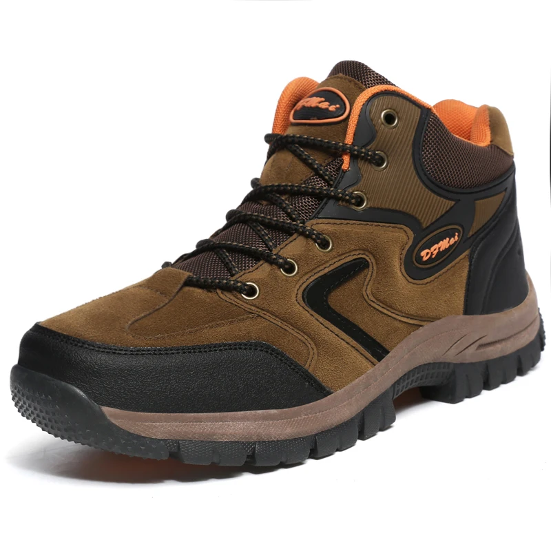 

High Top Men Hiking Waterproof Trekking Boots Mountain Climbing Shoes Sports Rubber Sole Women Couple Shoes