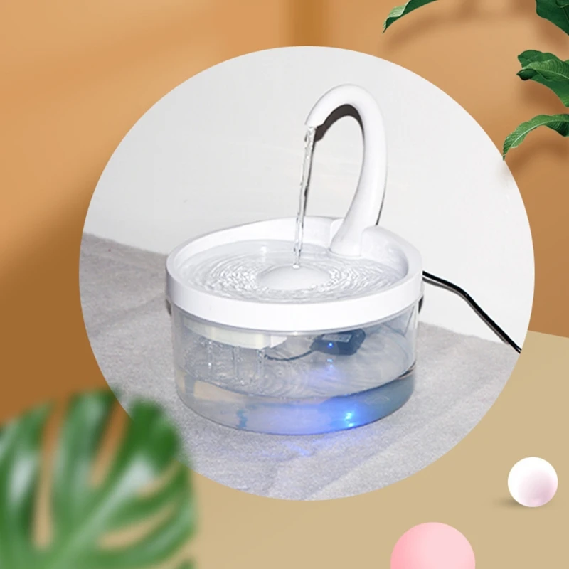 

Intelligent Cat Drinking Water Fountain Automatic Circulating Water Dispenser Silent Water Filtration with Night Vision