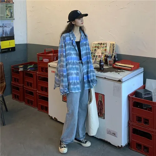 Простые синие повседневные свободные обычные женские хит 2019 тонкое Новое