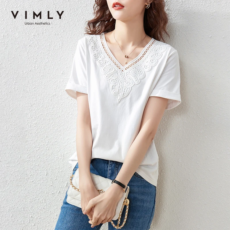 

Женская Кружевная футболка, с V-образным вырезом, коротким рукавом, винтажная, повседневная, F7177, женская летняя футболка