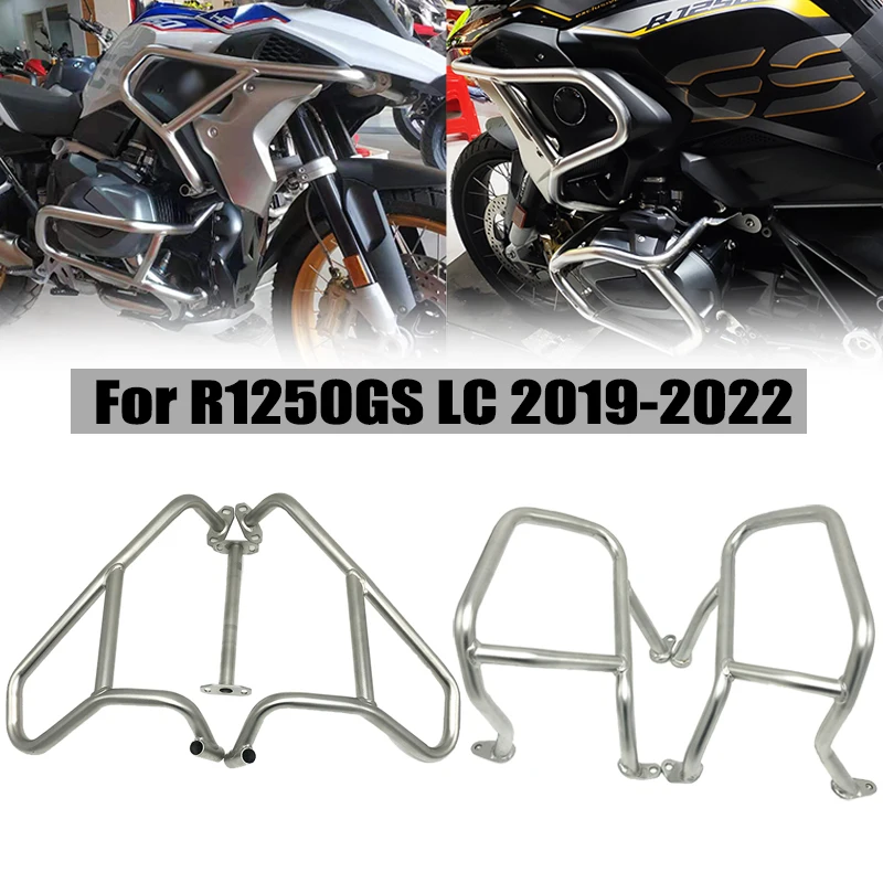 

For BMW R1250GS R 1250 GS R 1250GS 2019-2022 Motorcycle Upper&Lower Engine Guard Highway Freeway Crash Bar Fuel Tank Protector