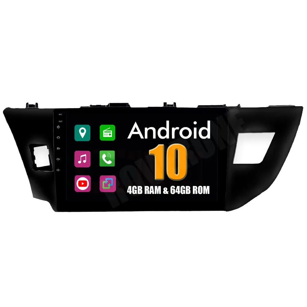 RoverOne Восьмиядерный Android 10 для Toyota Corolla 2013 2014 2015 2016 Авто Радио Стерео GPS навигация|pure