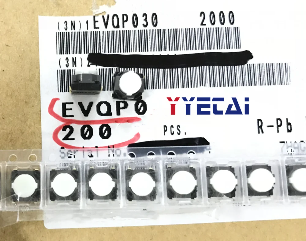 

YongYeTai EVQP0305M SMD Silicone Switch 6*6*5 Tact Switch 4 Pins free shipping