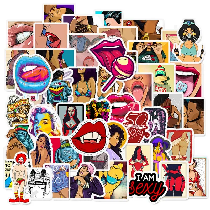 50 шт./упак. стильная Водонепроницаемая наклейка в стиле рок Классическая модная