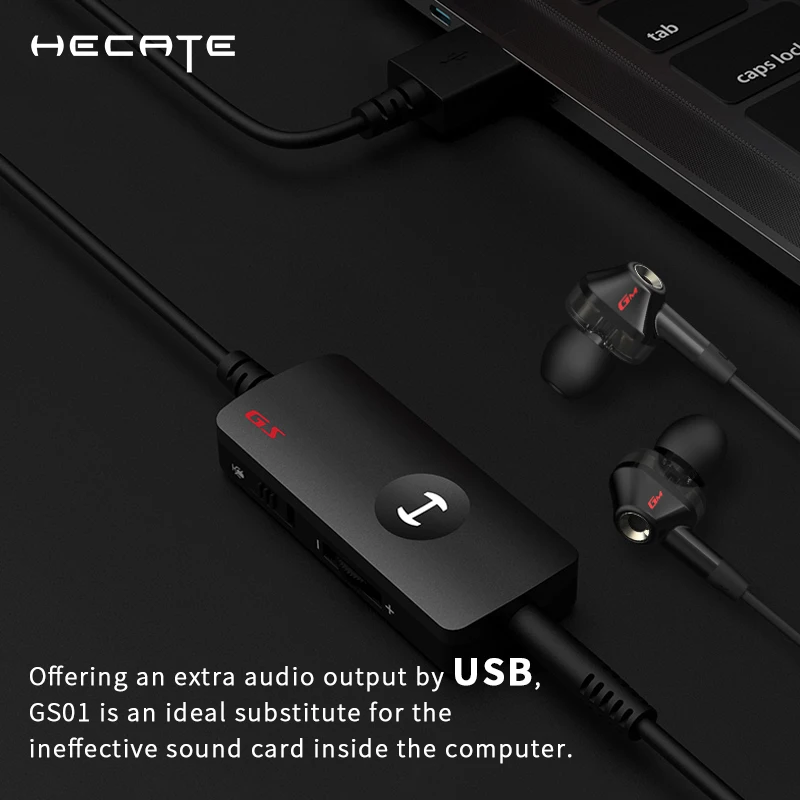 hecate gs01 usb sound card interface usb 3 5mm to usb 2 in 1 audio interface external 3 5mm audio adapter soundcard free global shipping
